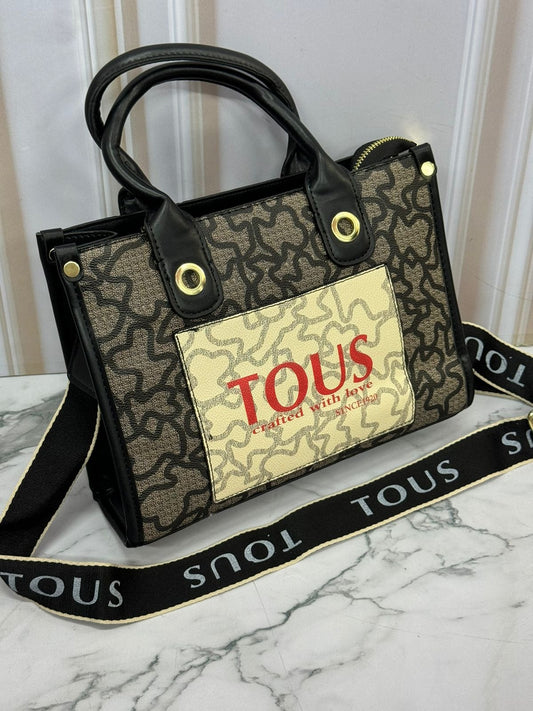 Bolso Tote Tous Black Isotipo